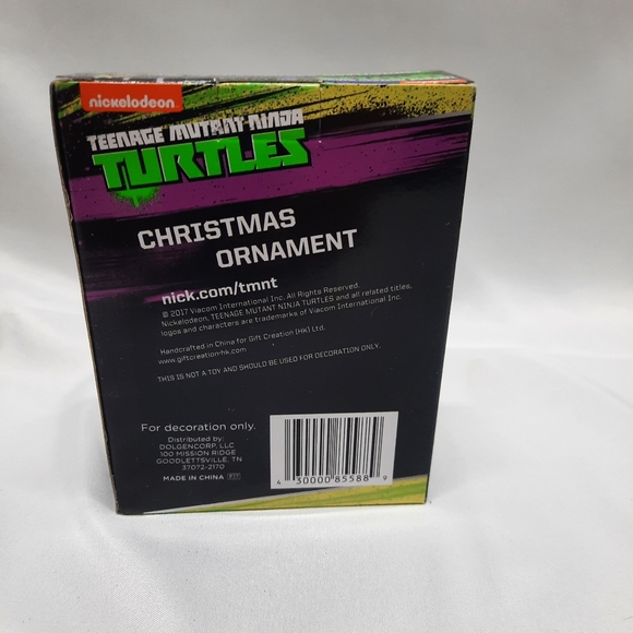 NIB TMNT Leo with Santa hat 2017 Collector Ornament - Picture 4 of 5